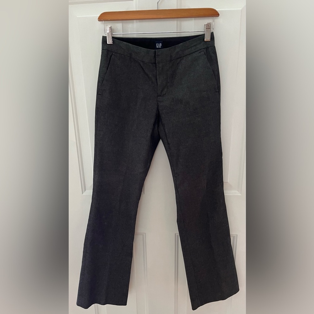 GAP Vintage Black Flat-Front Sparkly Denim Pants